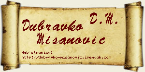 Dubravko Mišanović vizit kartica